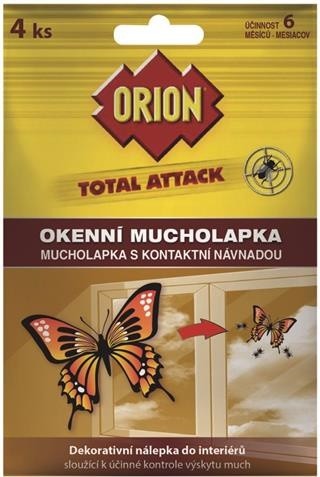 Orion okenní mucholapka 4ksTotal Attack - Zahradní a sezónní produkty Nástrahy a lapače
